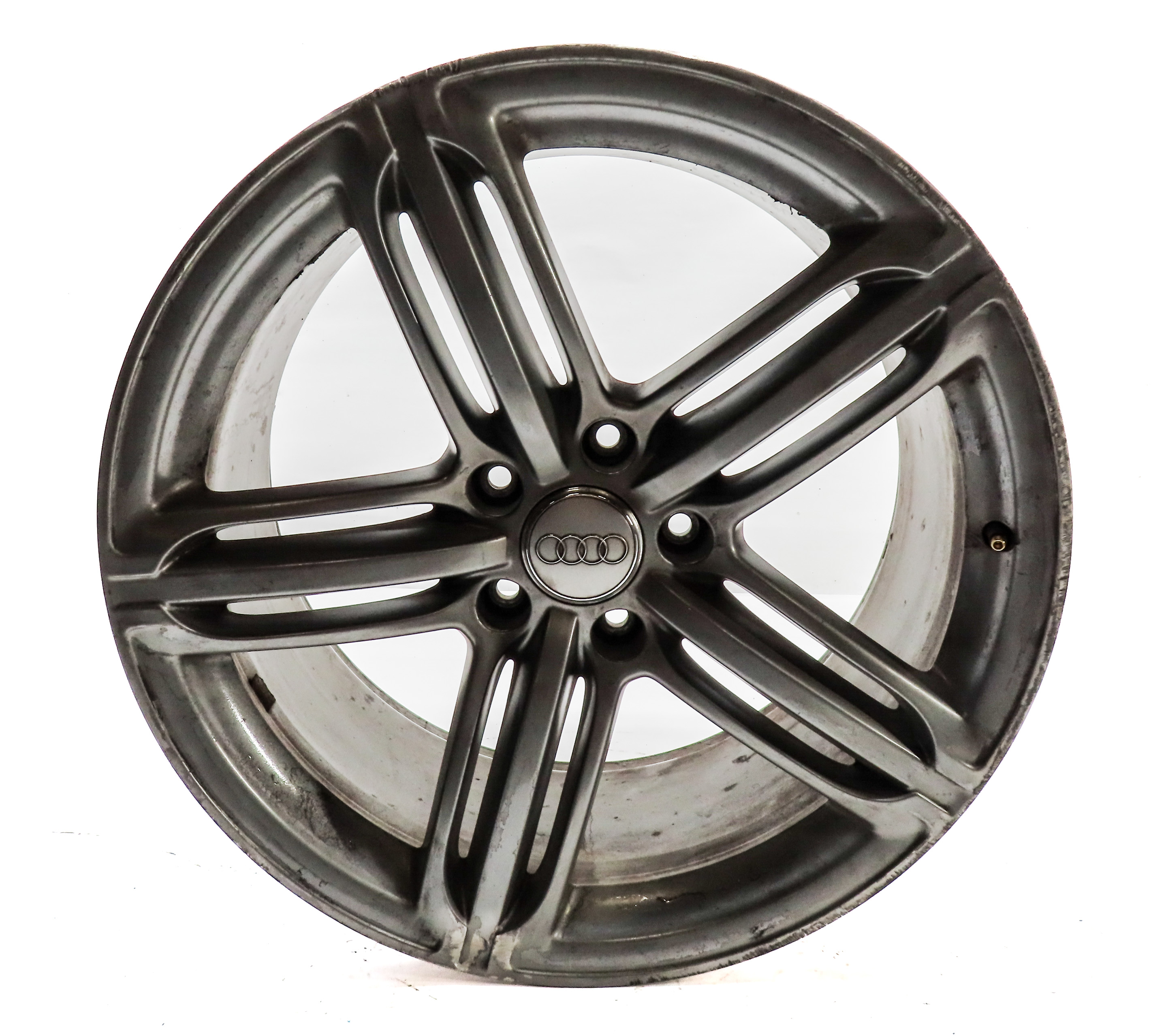10-15 AUDI Q7 (4L) 21x10  ALUMINUM ALLOY 5 TRIPLE 15-SPOKE WHEEL RIM (OPT: C7F) — exact item pictured